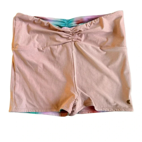 Citrus Swimming short bottom shirred waist sunset tide peach blue size L NWT - Picture 11 of 12